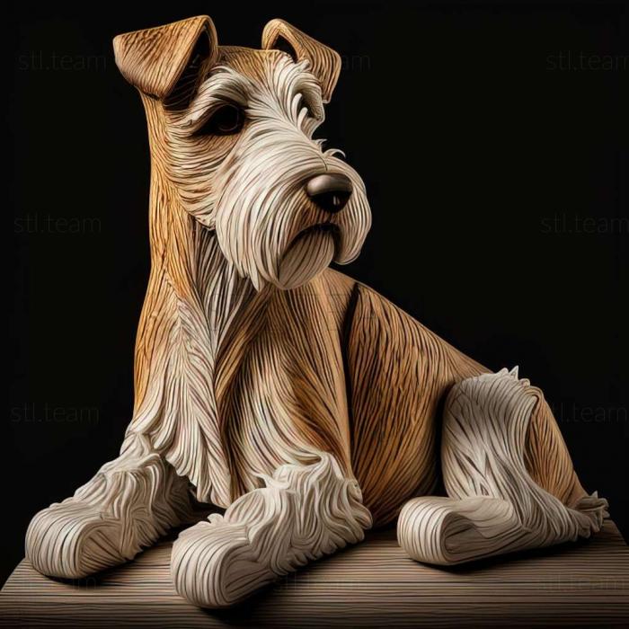 3D model Wire   haired fox terrier dog (STL)